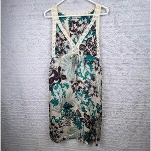 Y2K MAX & CO By MAX MARA Baby Doll Dress Floral Boho Lace Sz Small